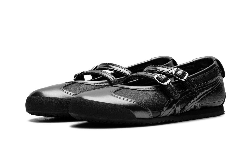 Onitsuka Tiger Mexico 66 TGRS Glitter Pack Women's Ballet Flats - Black Gunmetal